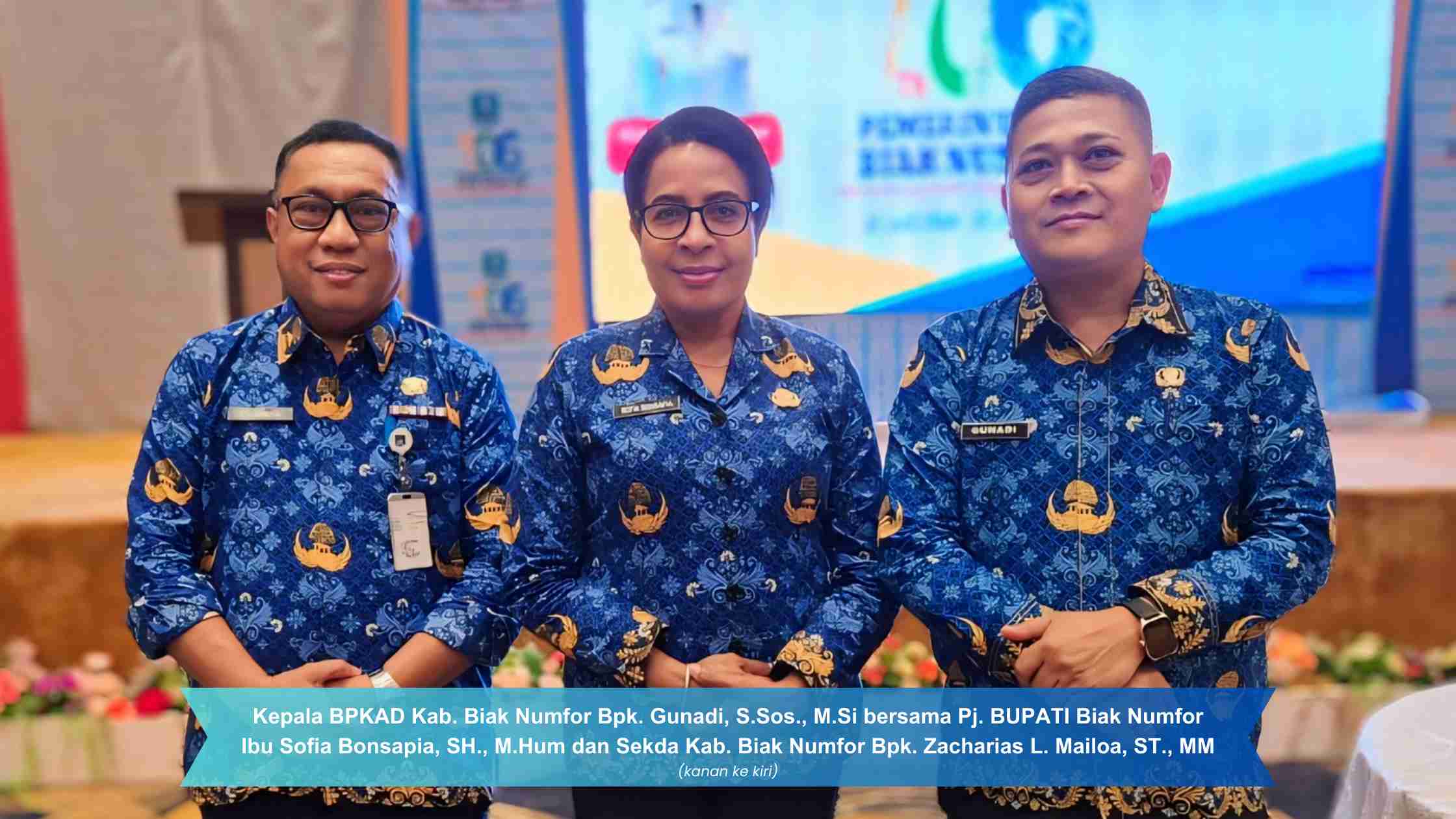 Pj BUPATI Biak Numfor: “Kerja Keras, Kerja Ikhlas dan Kerja Cerdas.”