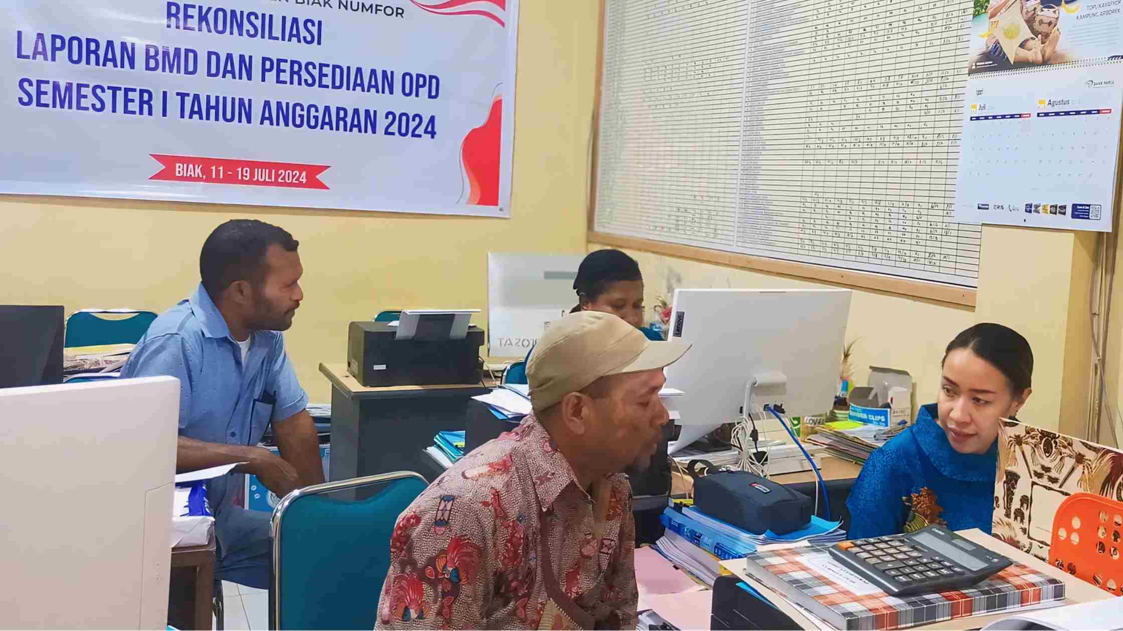 REKONSILIASI LAPORAN BMD & PERSEDIAAN OPD SEMESTER I TA. 2024