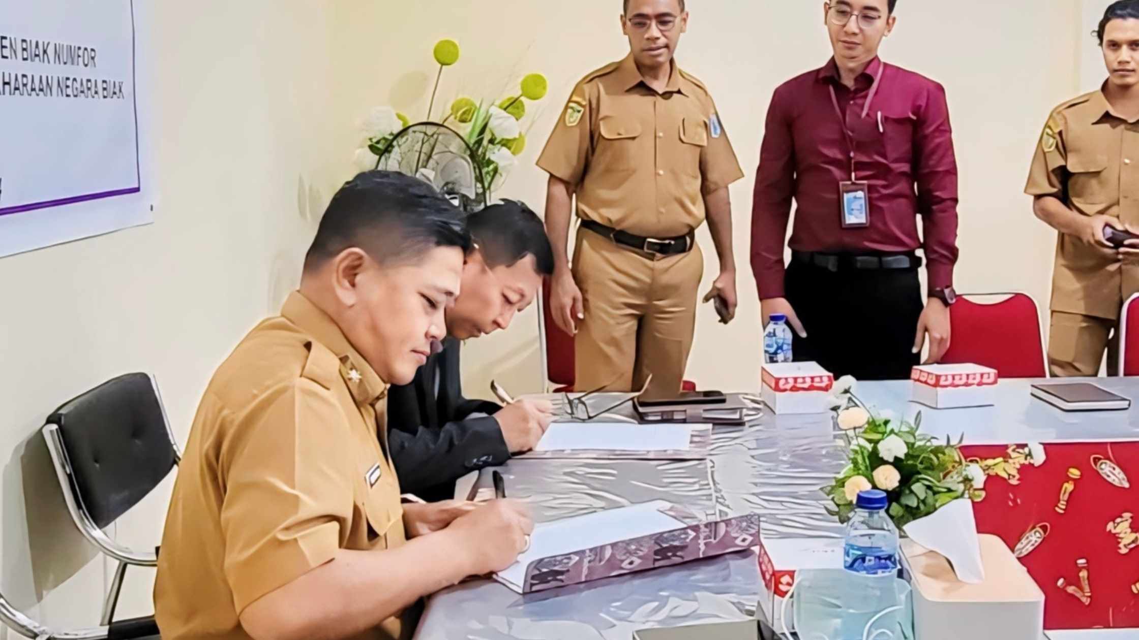 Penandatanganan Berita Acara Rekonsiliasi Penerimaan TKD Semester I Tahun 2024